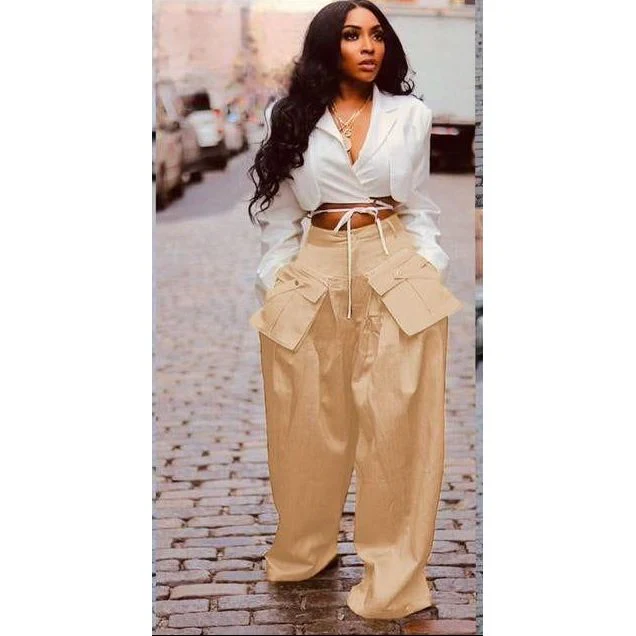 Vintage Side Pockets Cargo Pants - Image 4