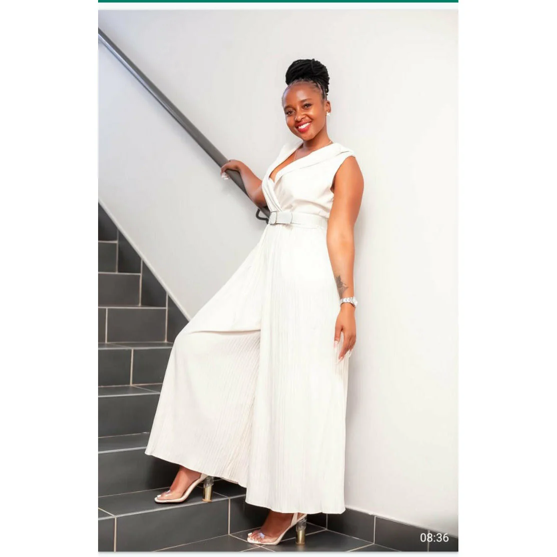 Vintage Sleeveless Wide Leg Jumpsuit - Image 10