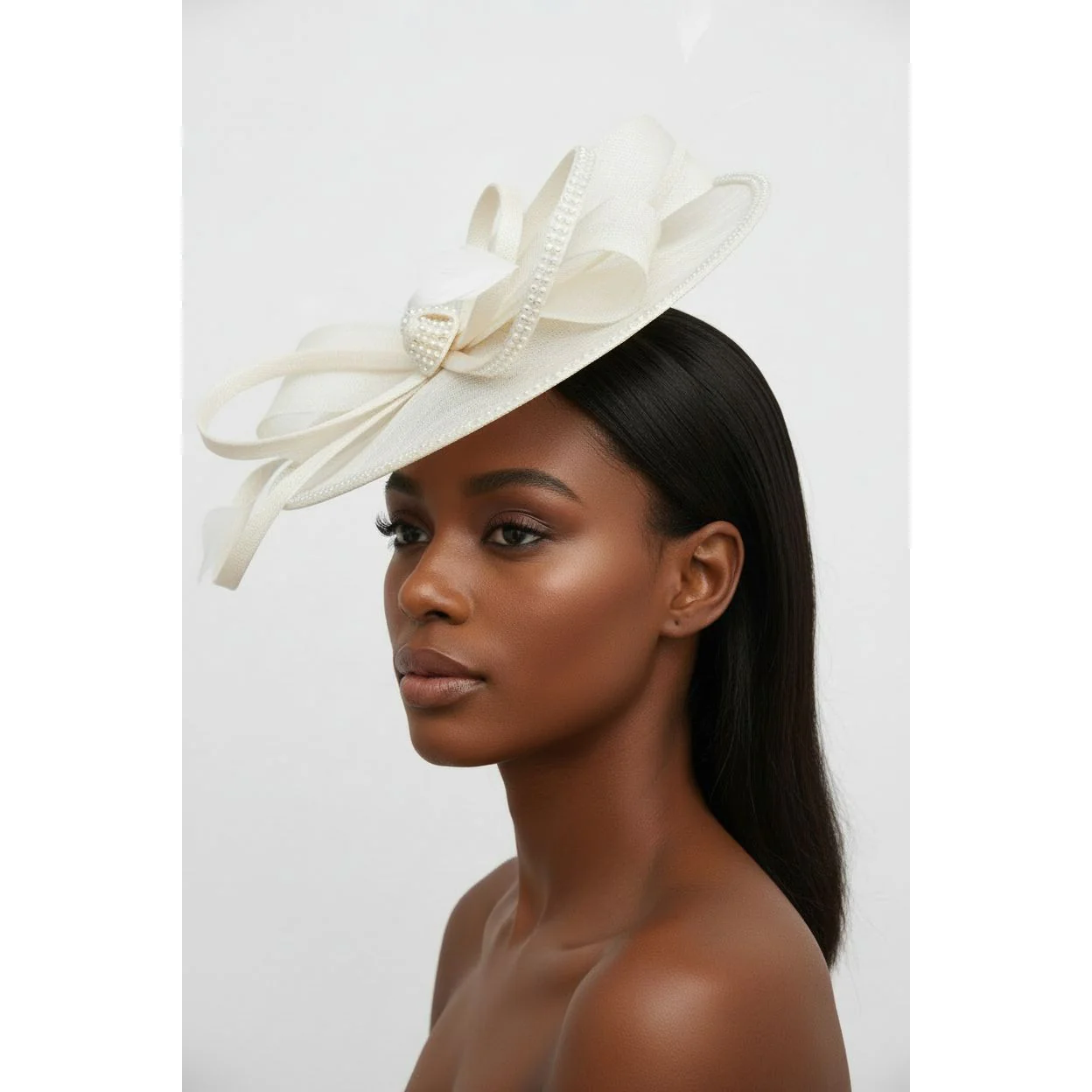 Elegant Vintage Fascinator Hat - Image 2