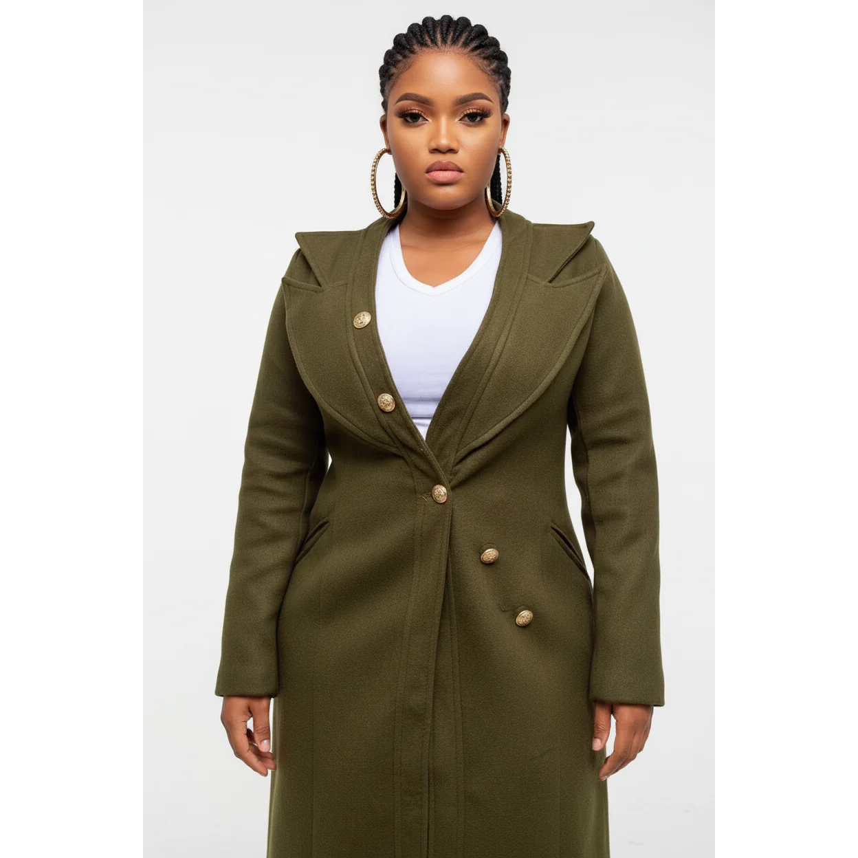 Vintage Turndown Collar Coat - Image 3