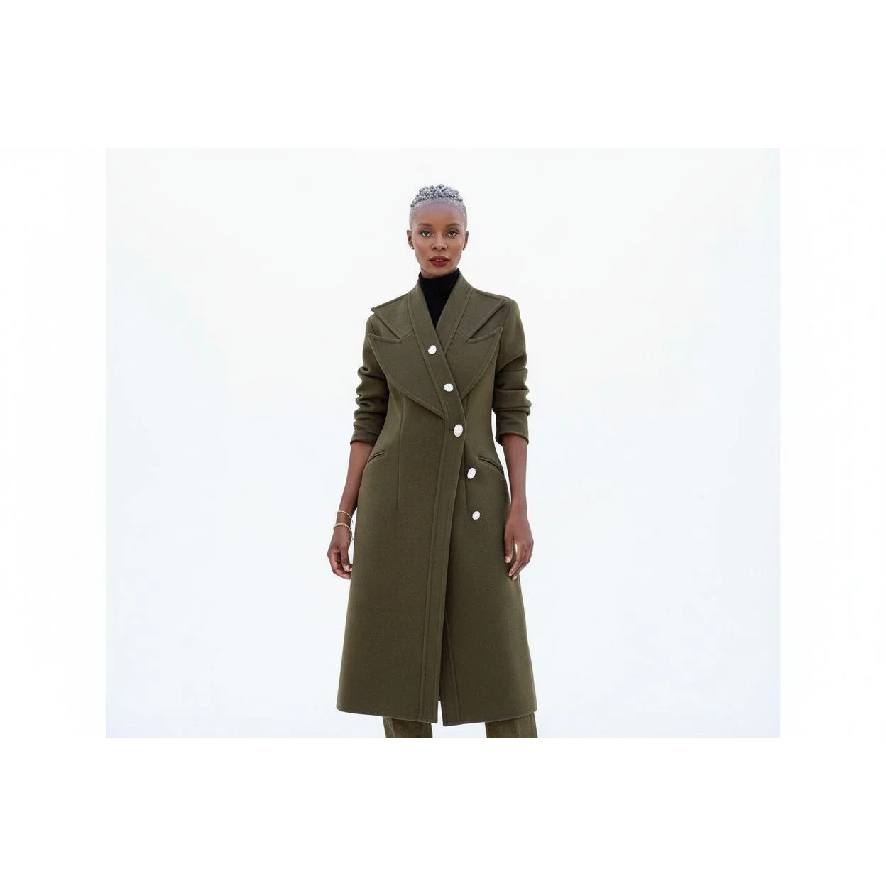 Vintage Turndown Collar Coat - Image 6