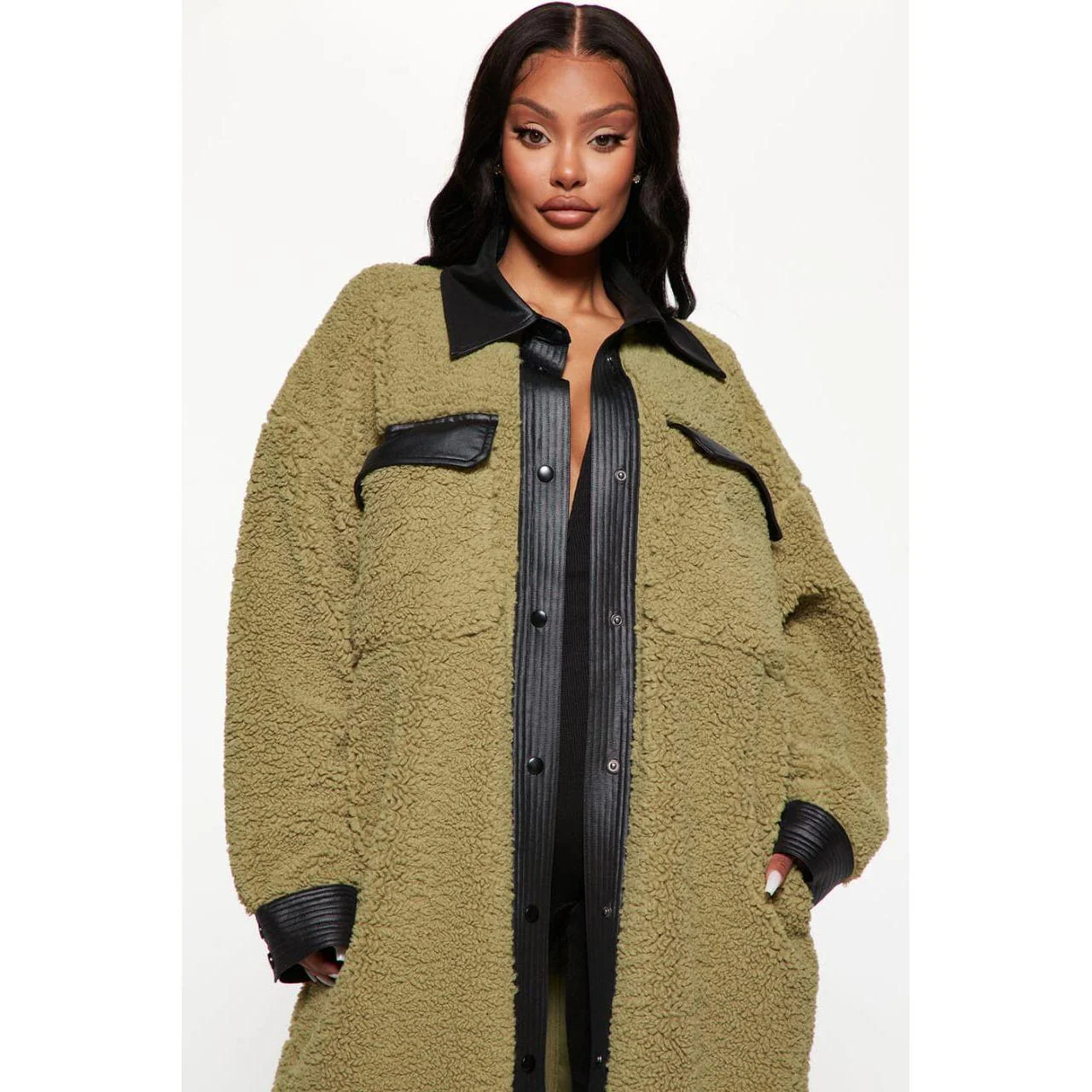 Vintage Woolen Buttoned Coat - Image 6