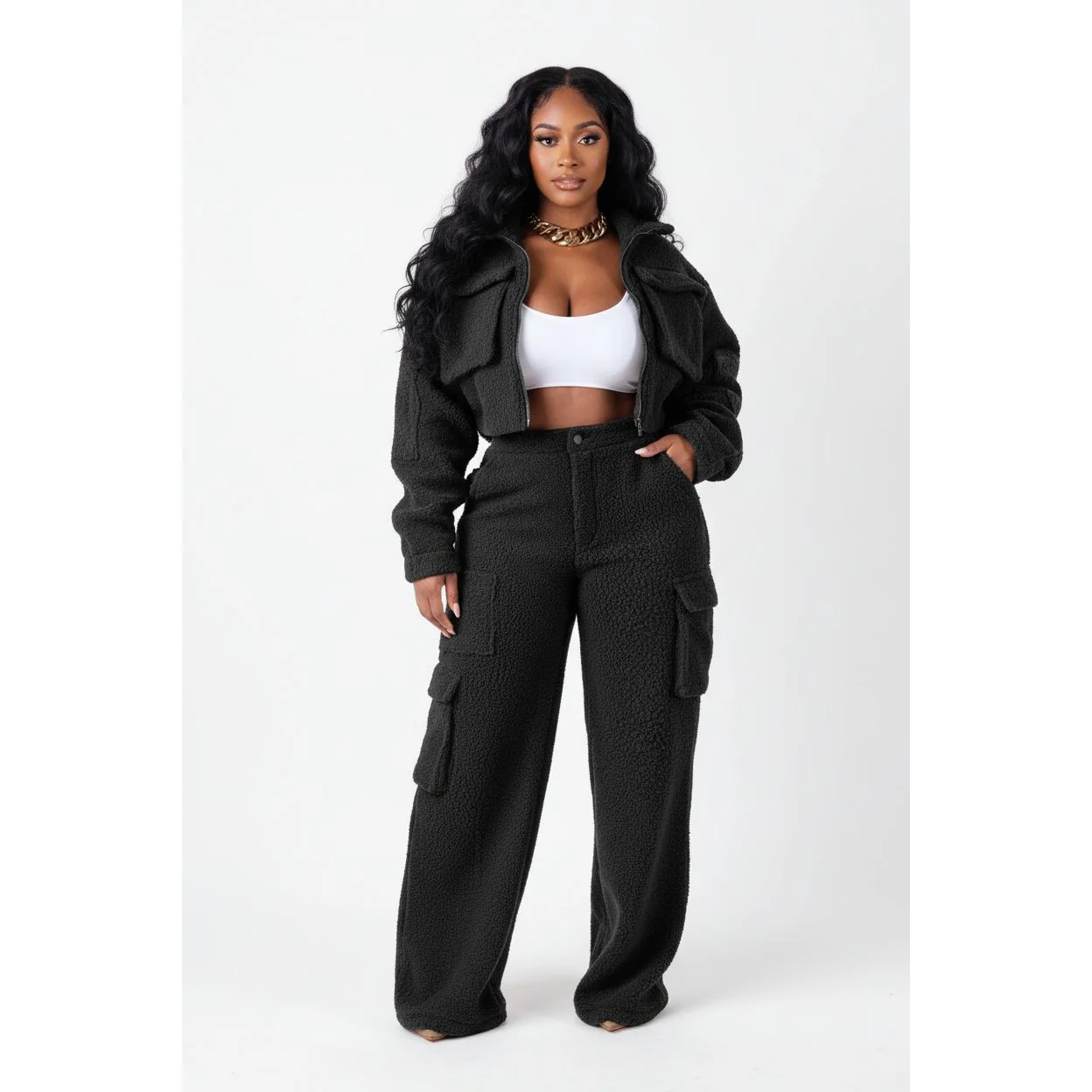 Vintage Woolen Cargo 2pc Set - Image 2