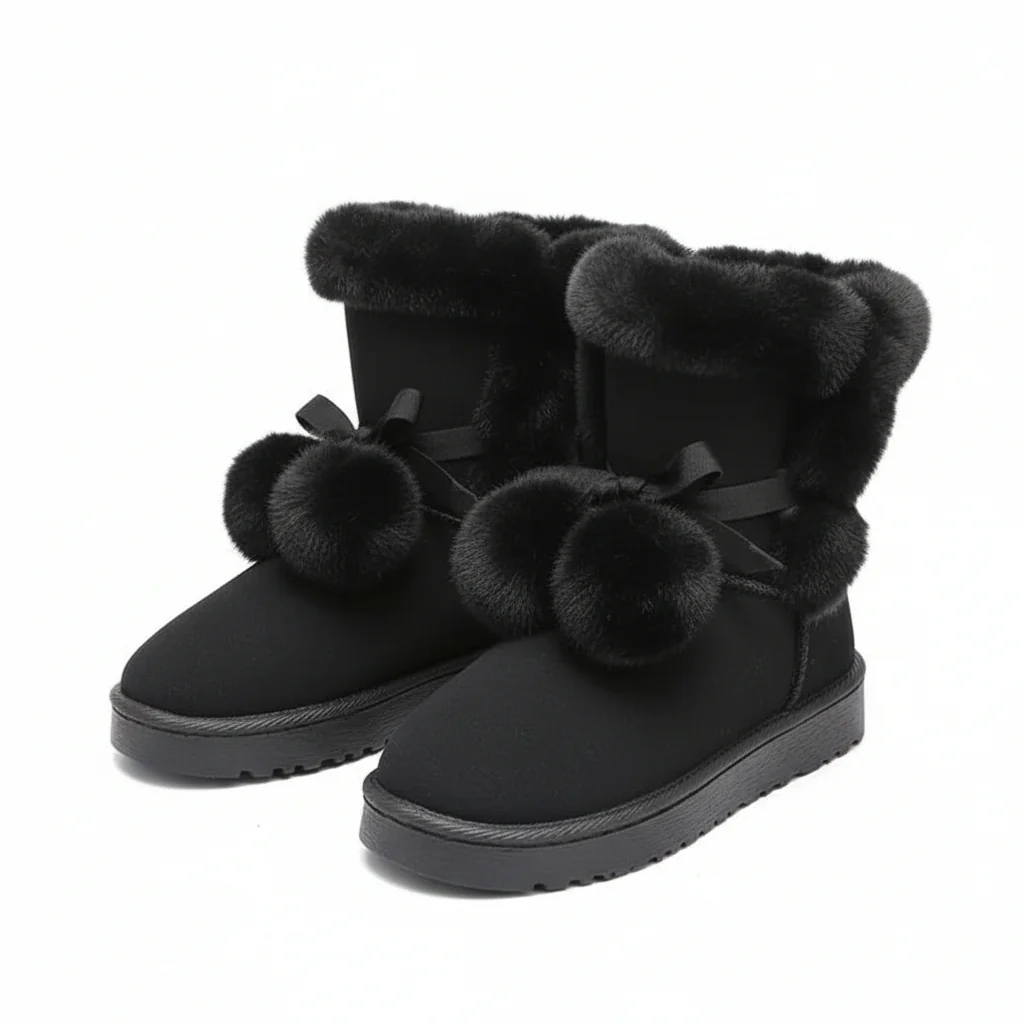 Warm Fur Cute Suede Winter Shoes