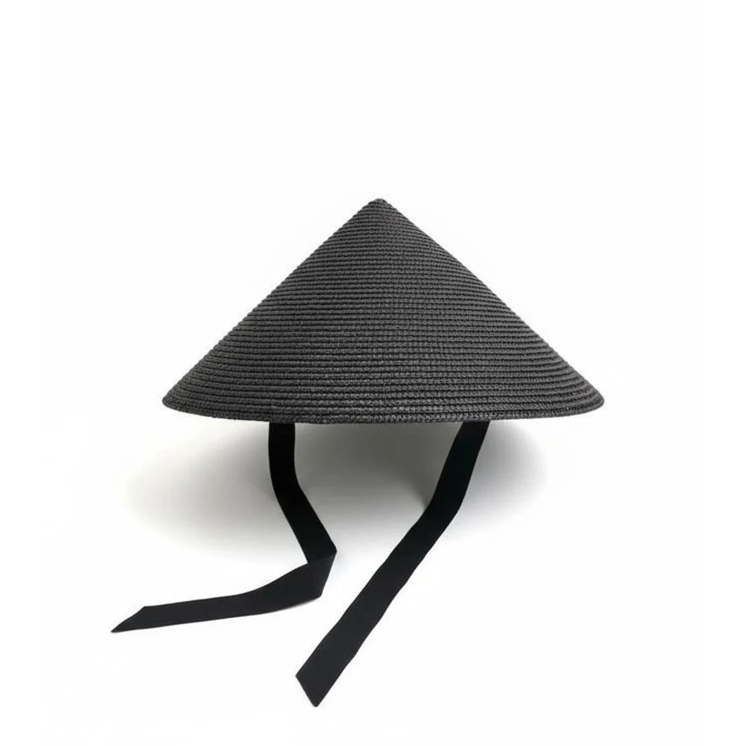 Wide Brim Straw Weaving Cone Sun Hat