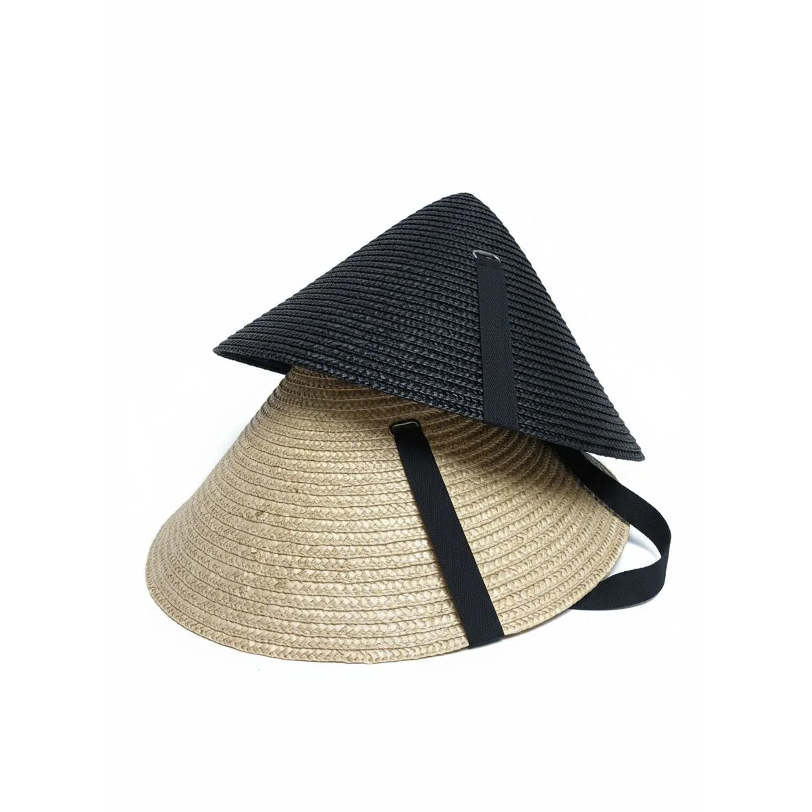 Wide Brim Straw Weaving Cone Sun Hat - Image 3