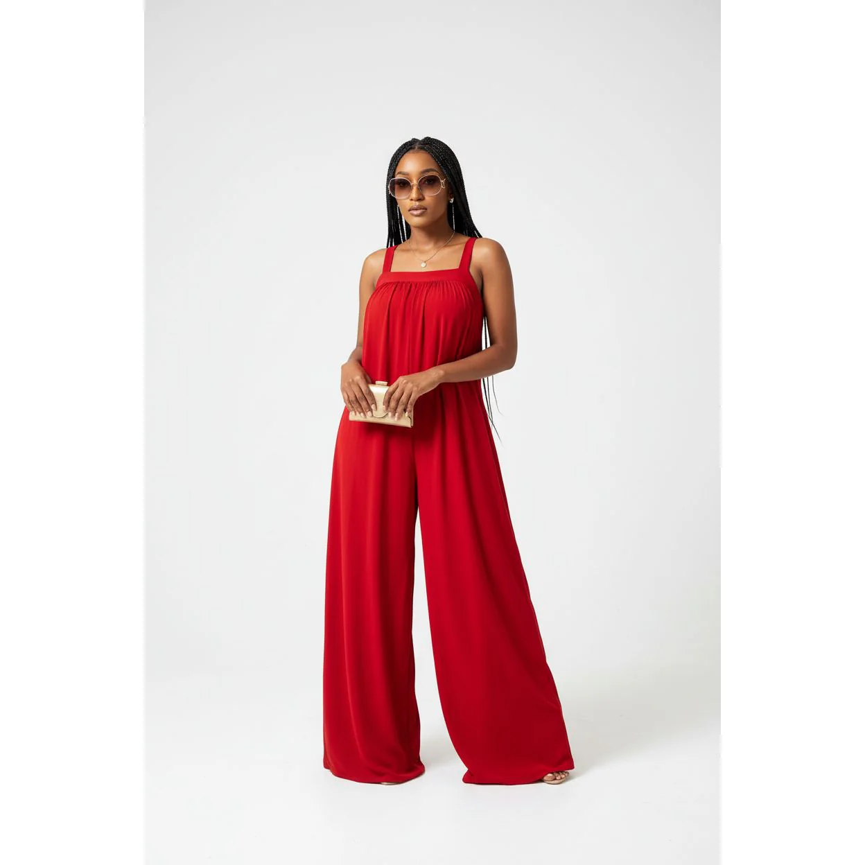 Wide Leg Sleeveless Jumpsuit. - Image 2