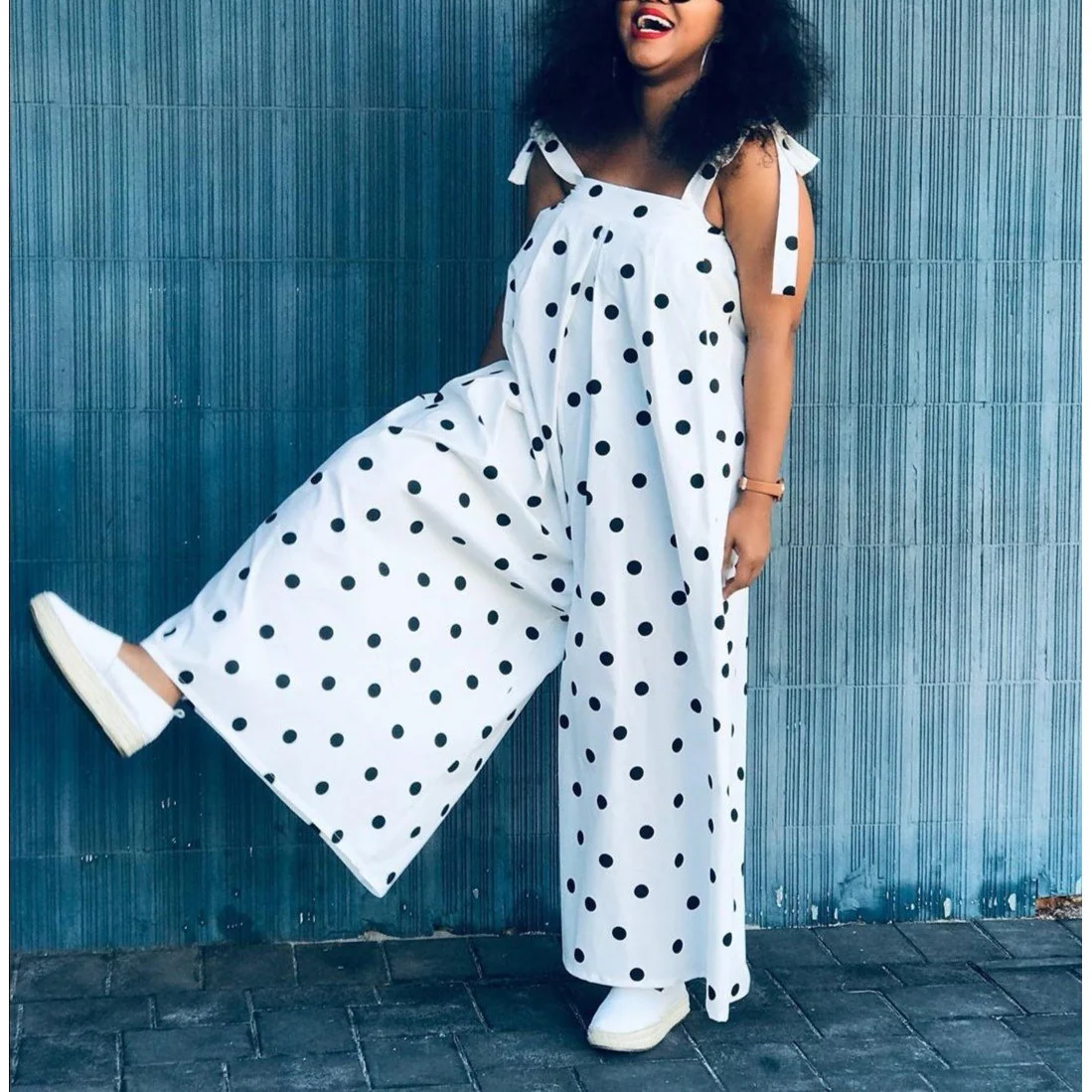 Wide Leg Overall Jumpsuit - Image 2