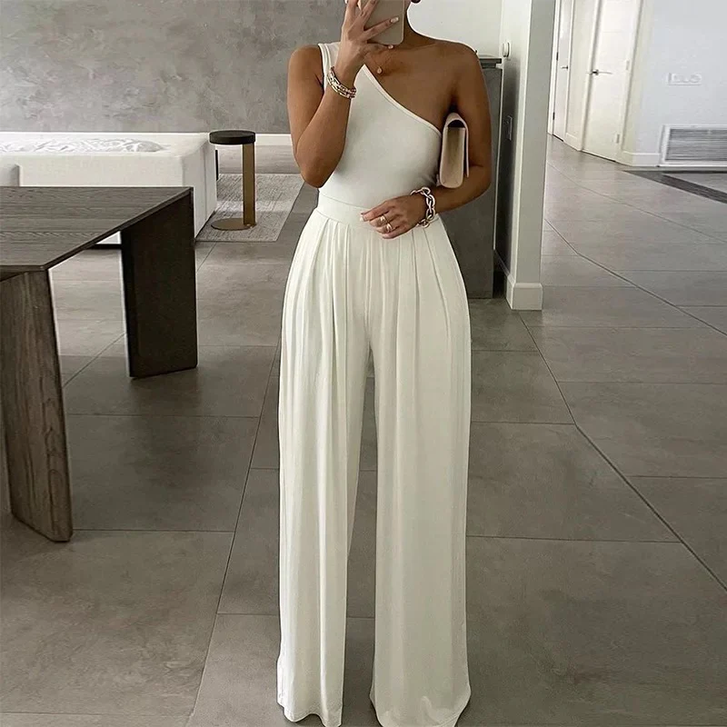 Wide Leg Pants and one Hand Bodysuit Set - Image 3