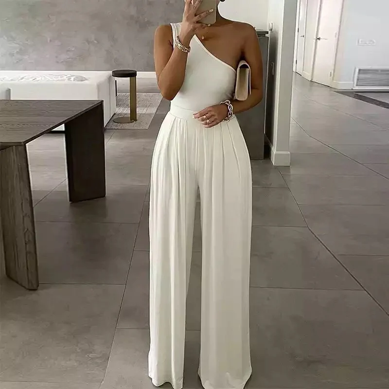 Wide Leg Pants and one Hand Bodysuit Set - Image 7
