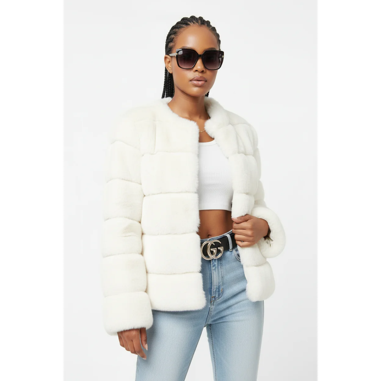 Winter Faux Fur Coat Winter Jacket - Image 3