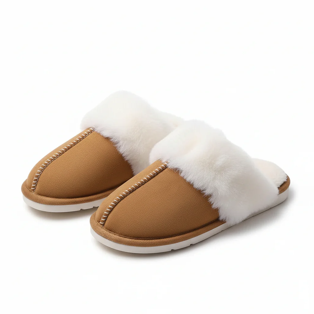 Winter Fluffy Cozy Slip On Slippers - Image 3