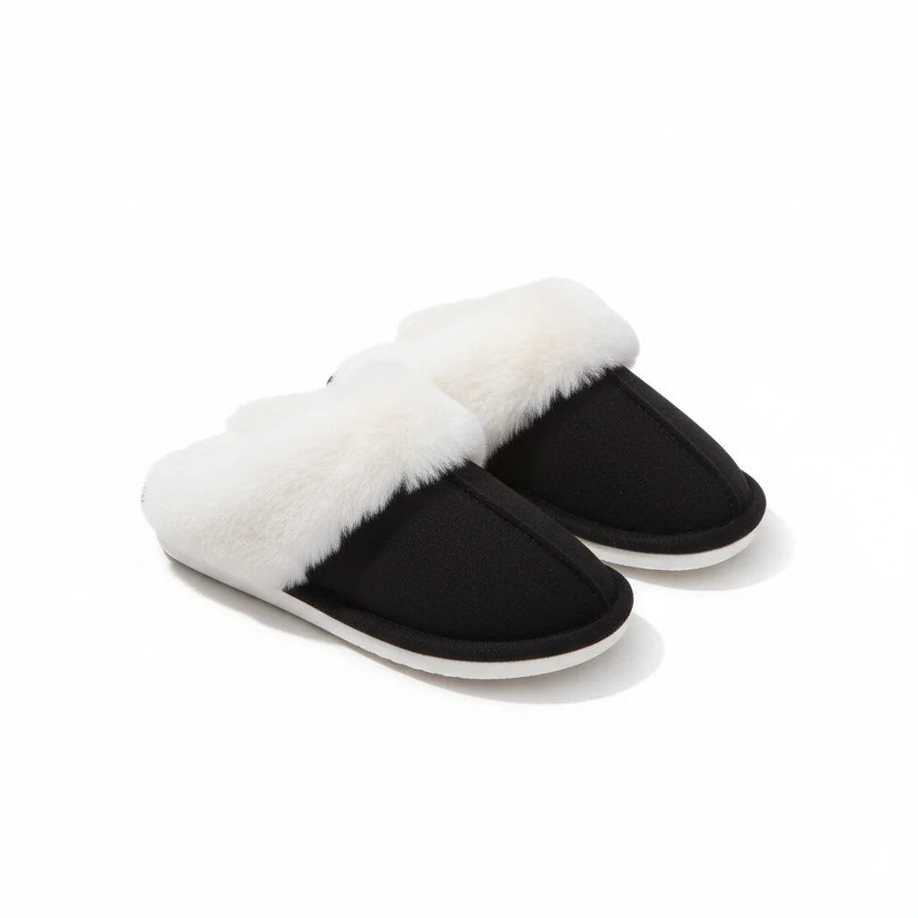 Winter Fluffy Cozy Slip On Slippers - Image 4