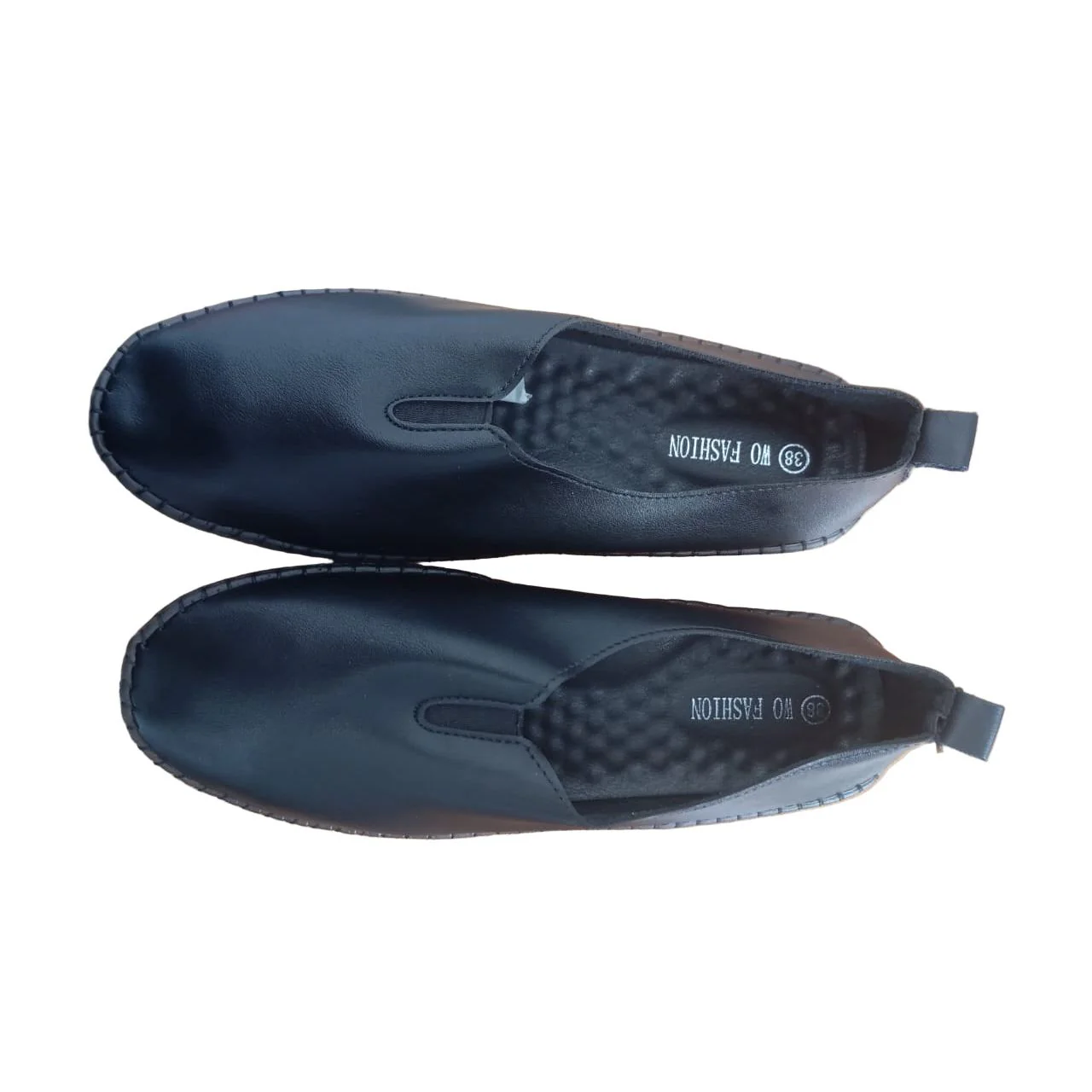 Women Black Solid Loafers - Image 3