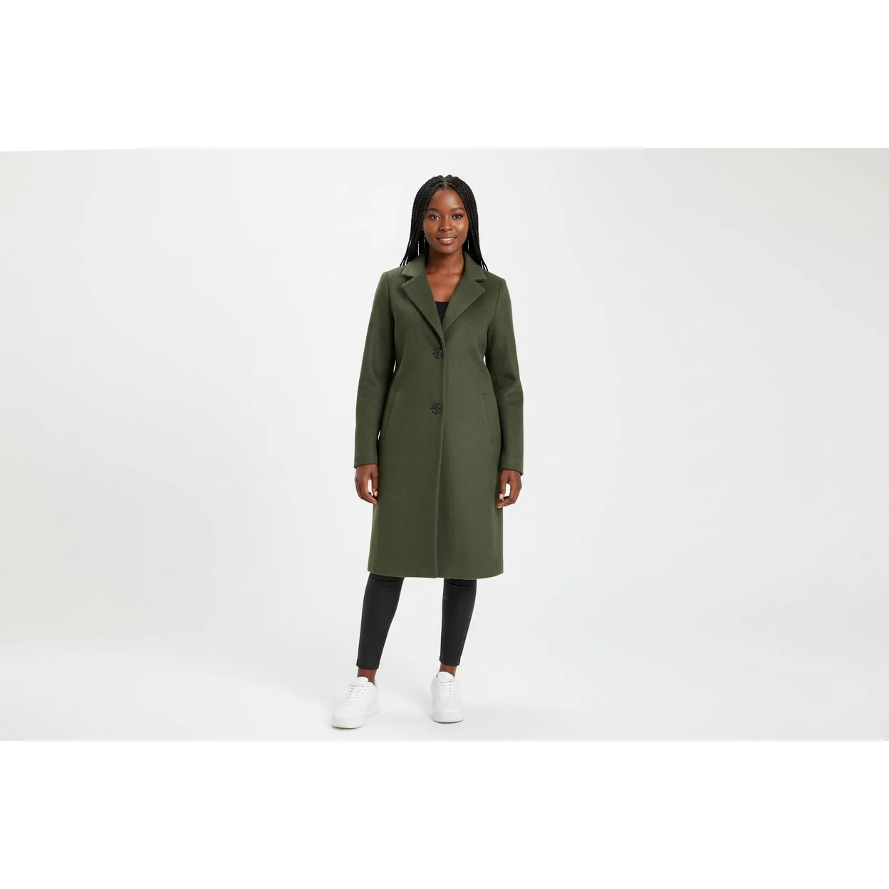 Women’s Double Fitted Wool Trench Coat