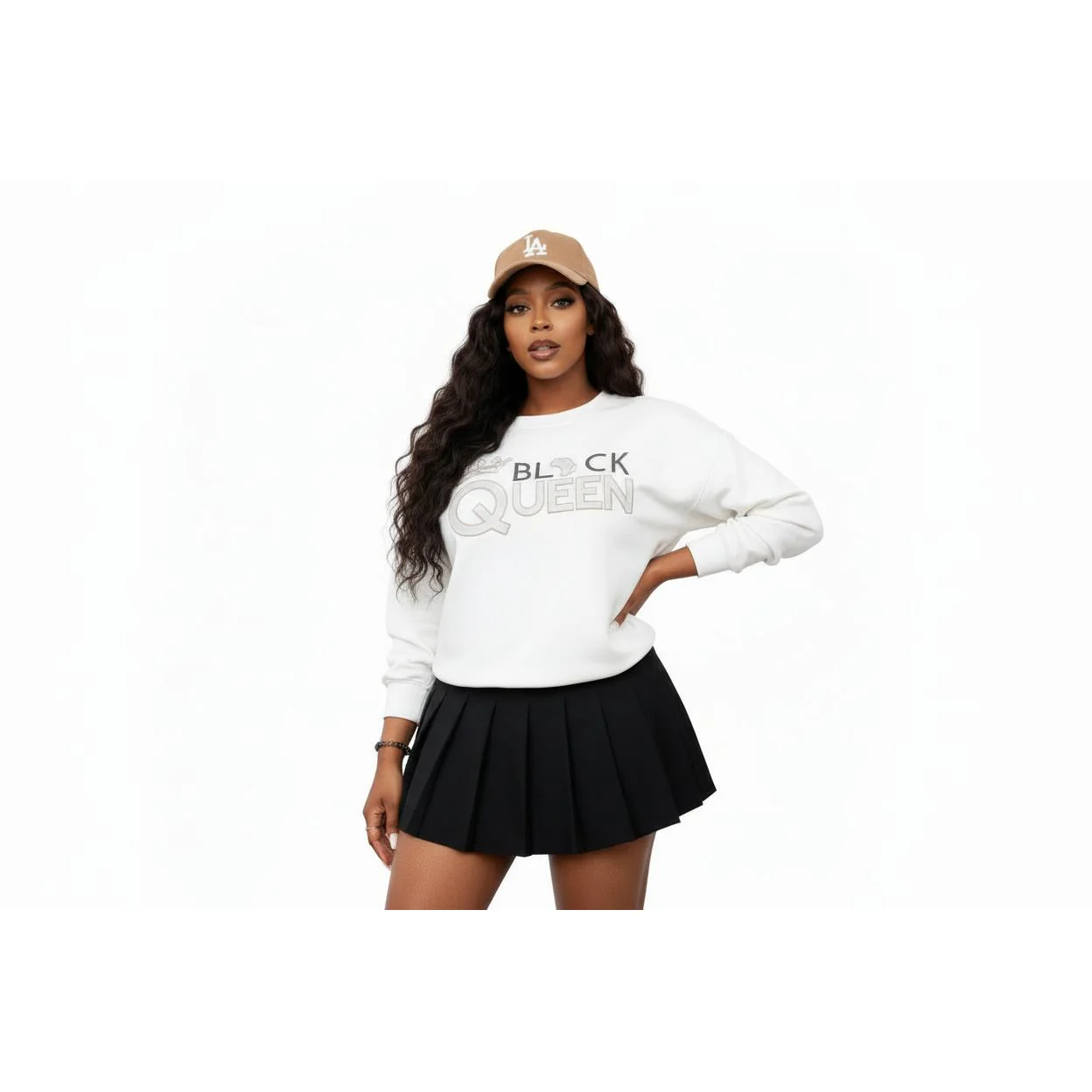 Women's Black Queen Graphic Sweatshirt - Image 2