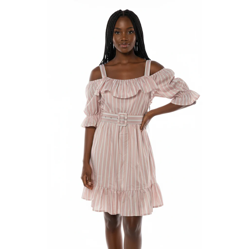 Women's Casual Striped Dress - Image 3