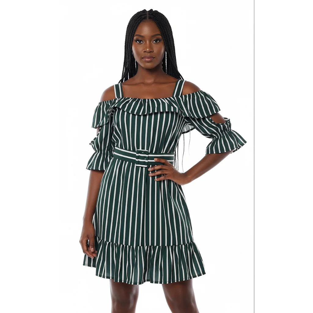 Women's Casual Striped Dress - Image 5