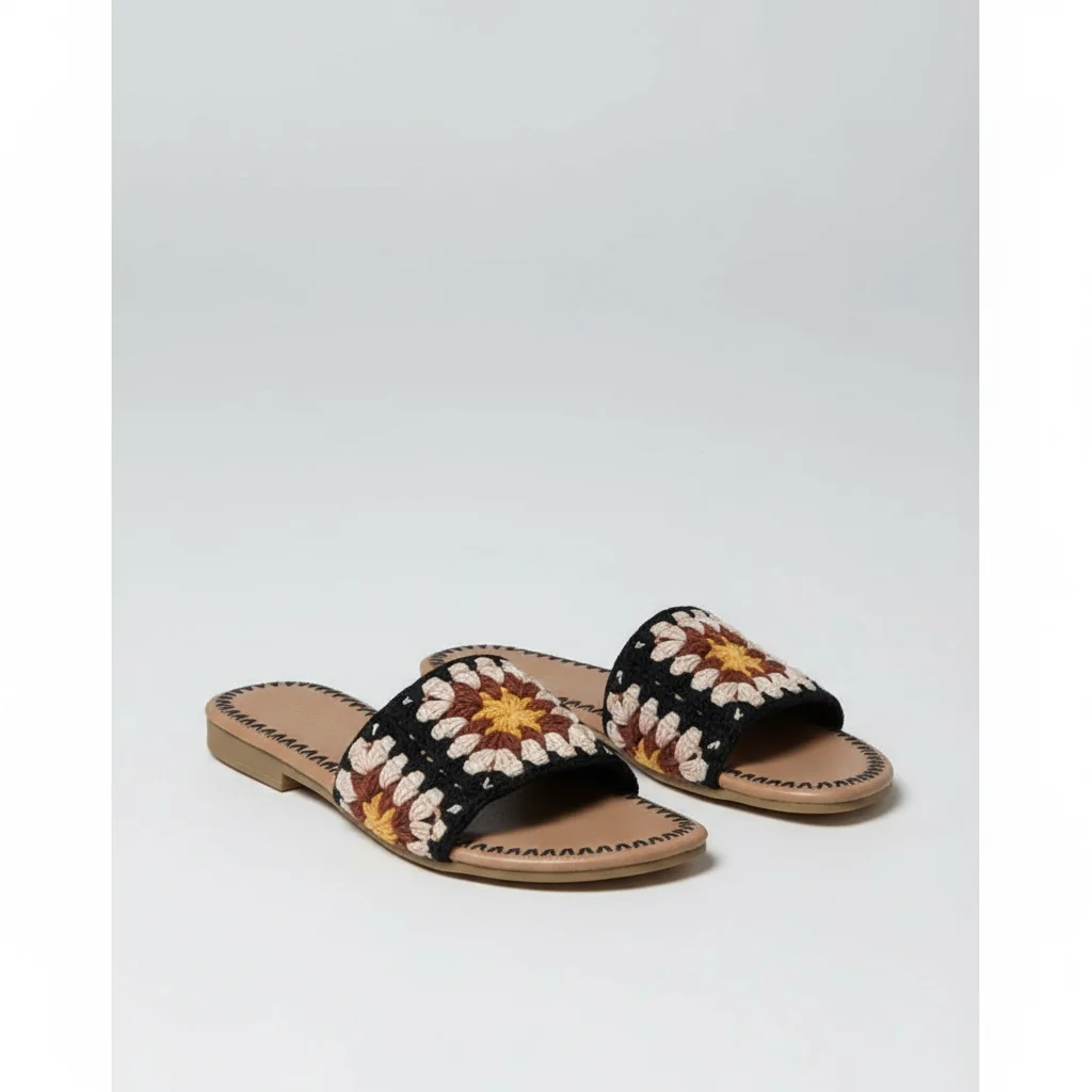 Women's Crochet Flat Sandals