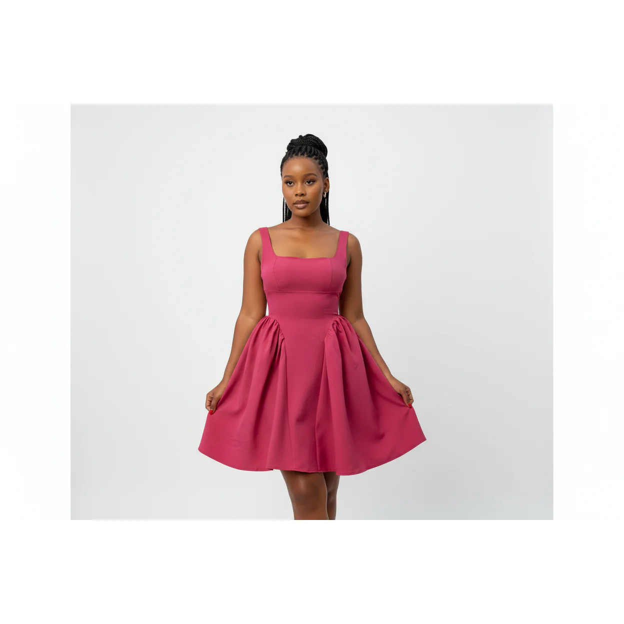 Elegant Festive Knee-Length Swing Party. - Image 5