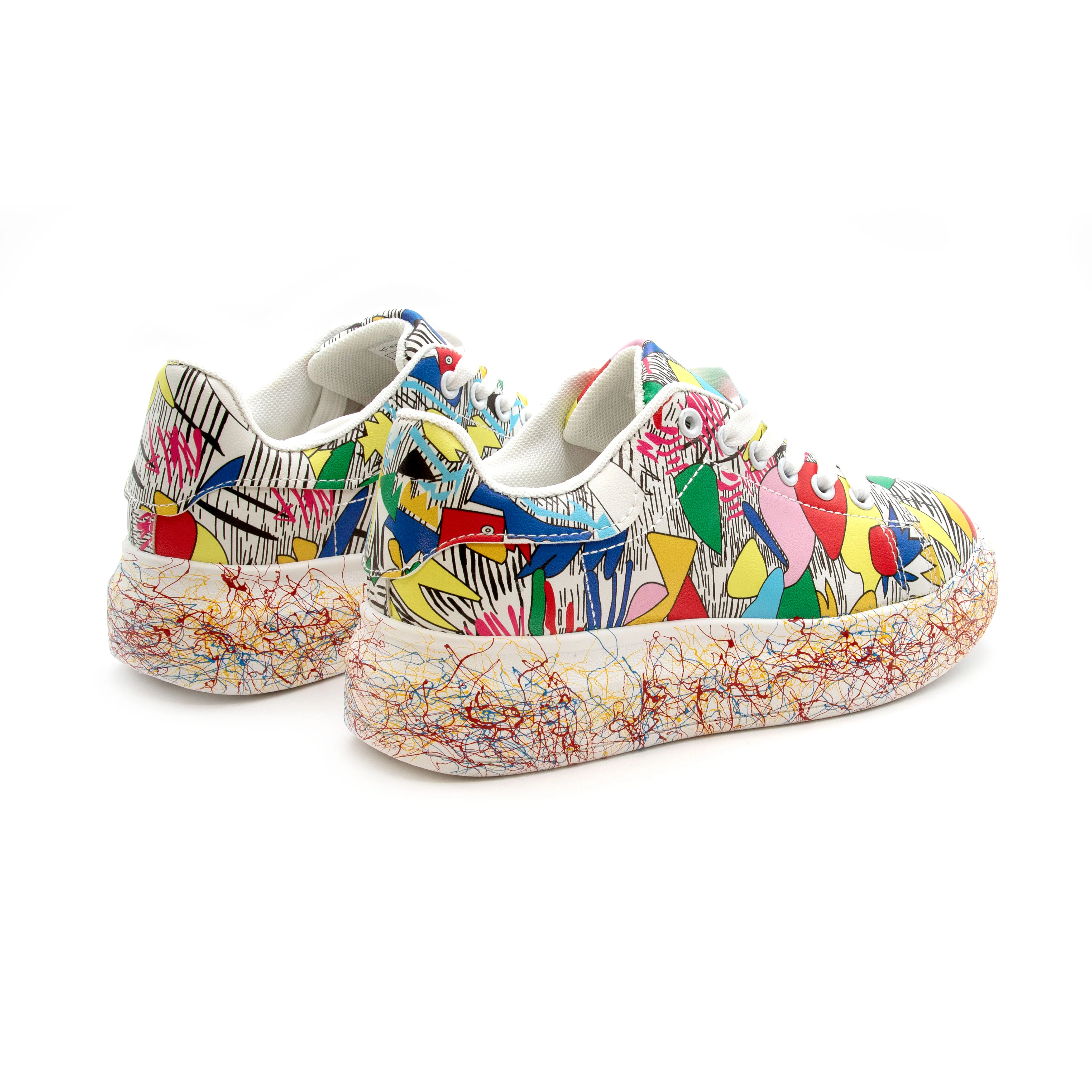 Fashion Lace Up Low Top Platform Shoes. - Image 10