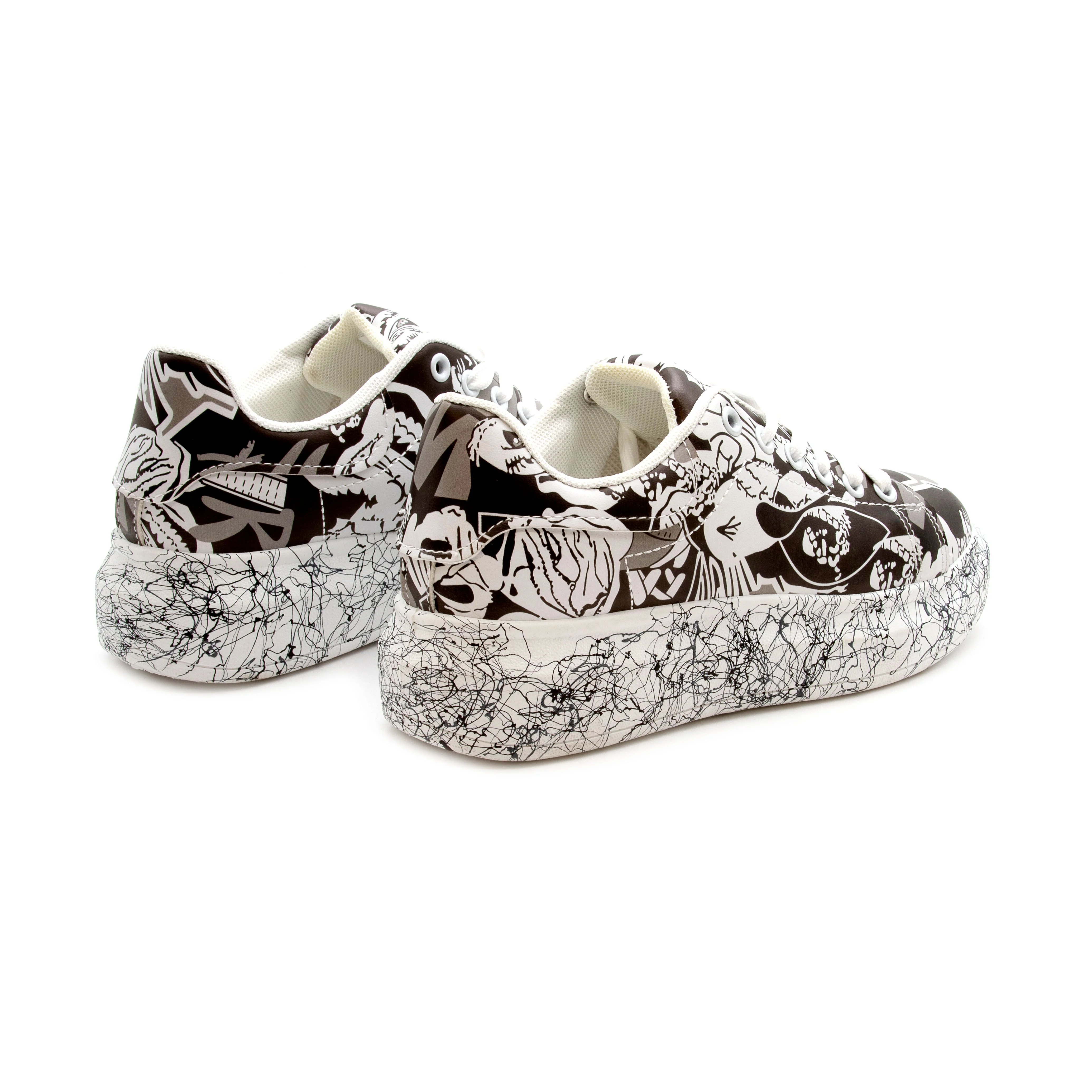 Fashion Lace Up Low Top Platform Shoes. - Image 11