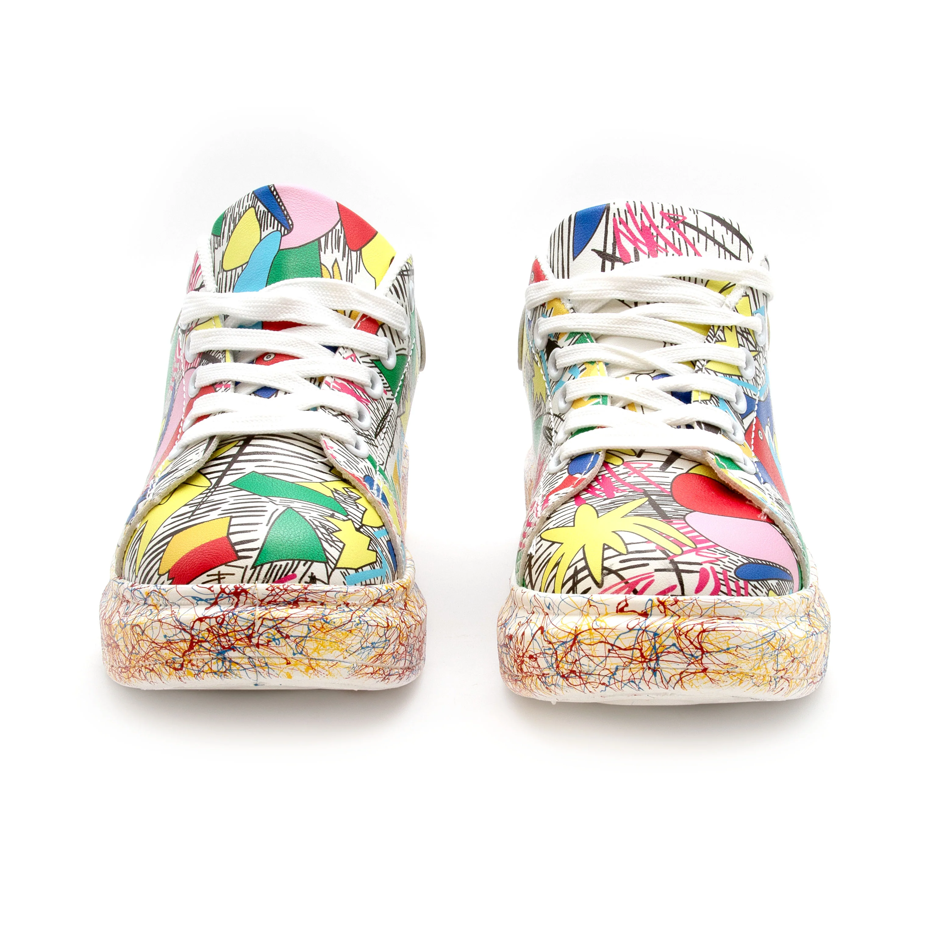 Fashion Lace Up Low Top Platform Shoes. - Image 12