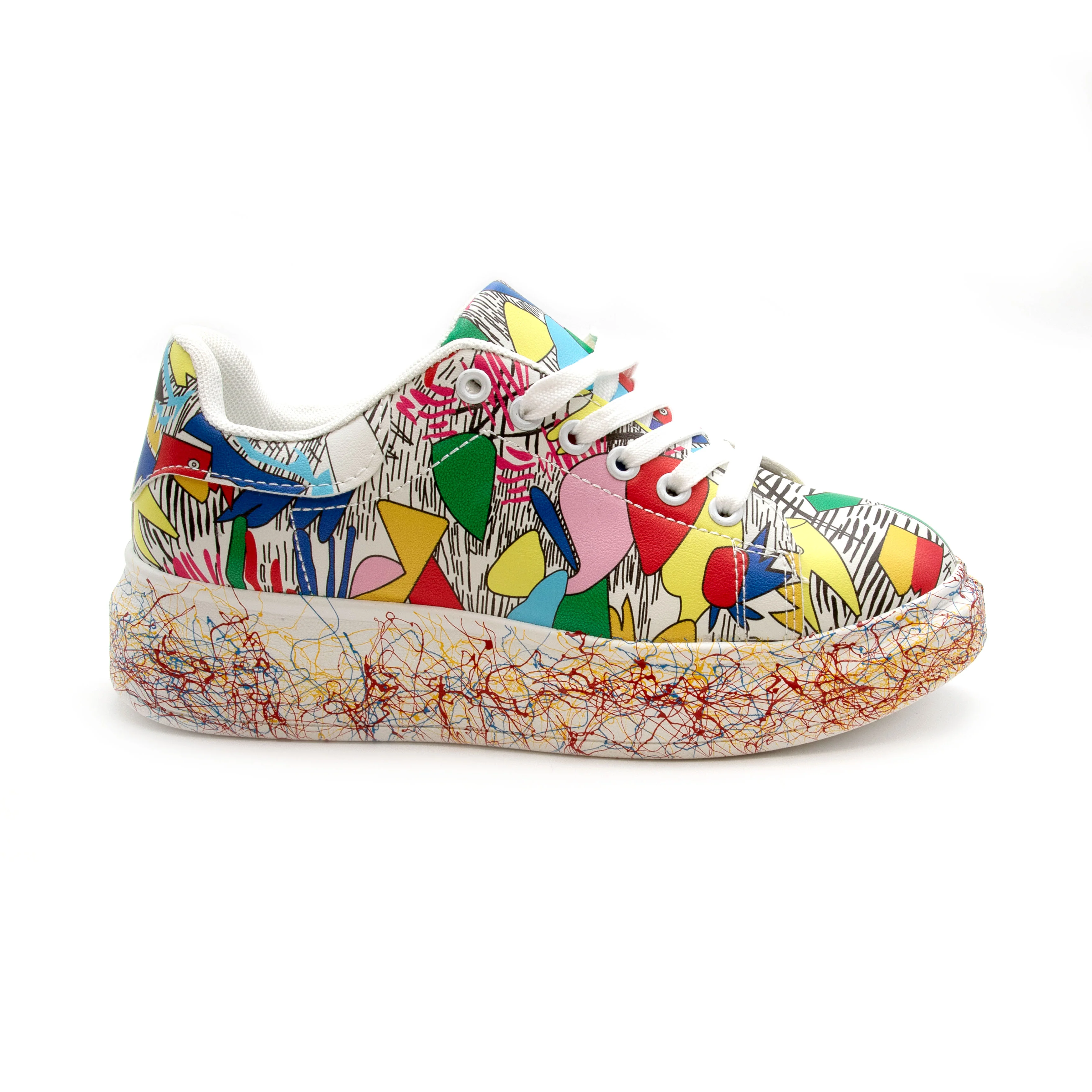 Fashion Lace Up Low Top Platform Shoes. - Image 18