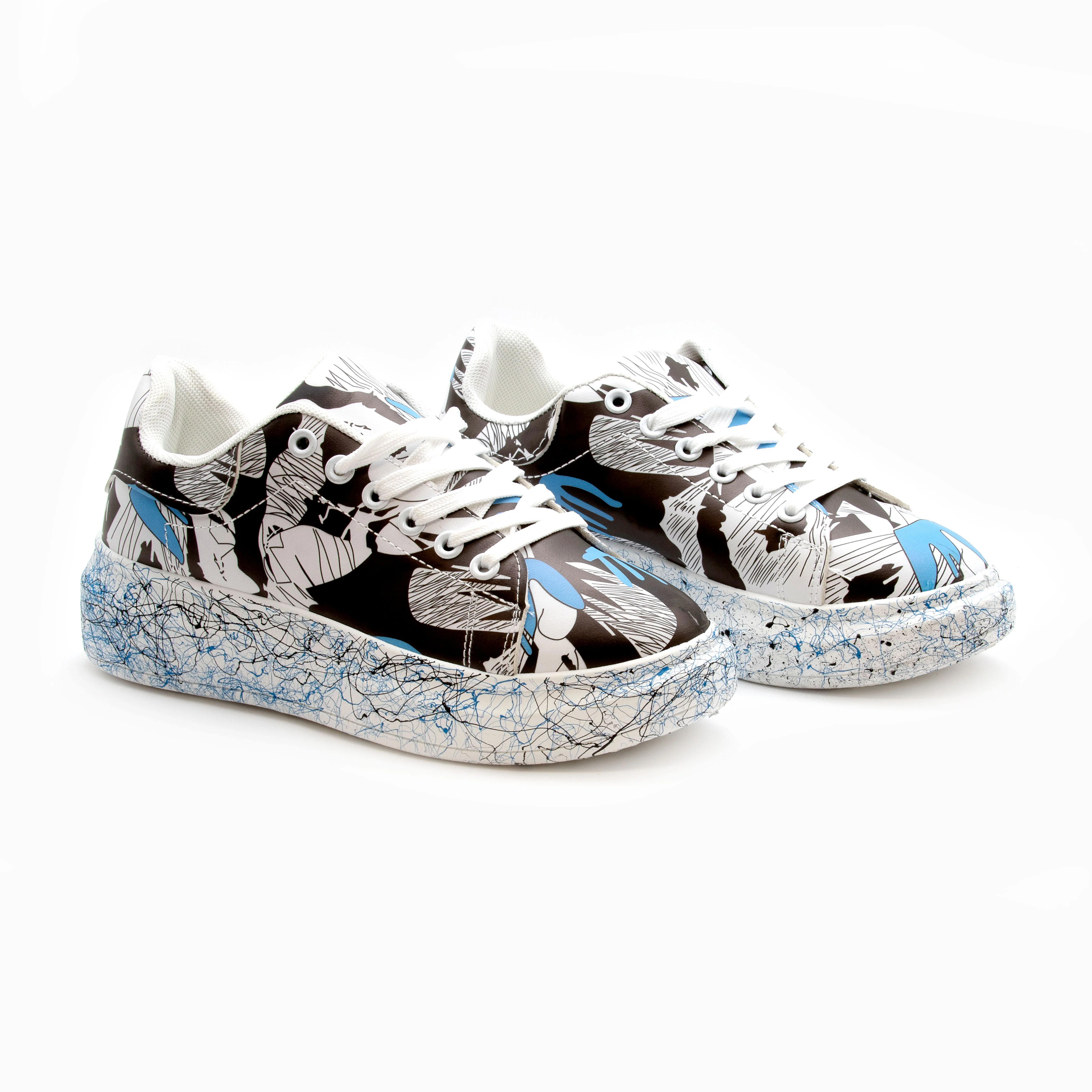 Fashion Lace Up Low Top Platform Shoes. - Image 2