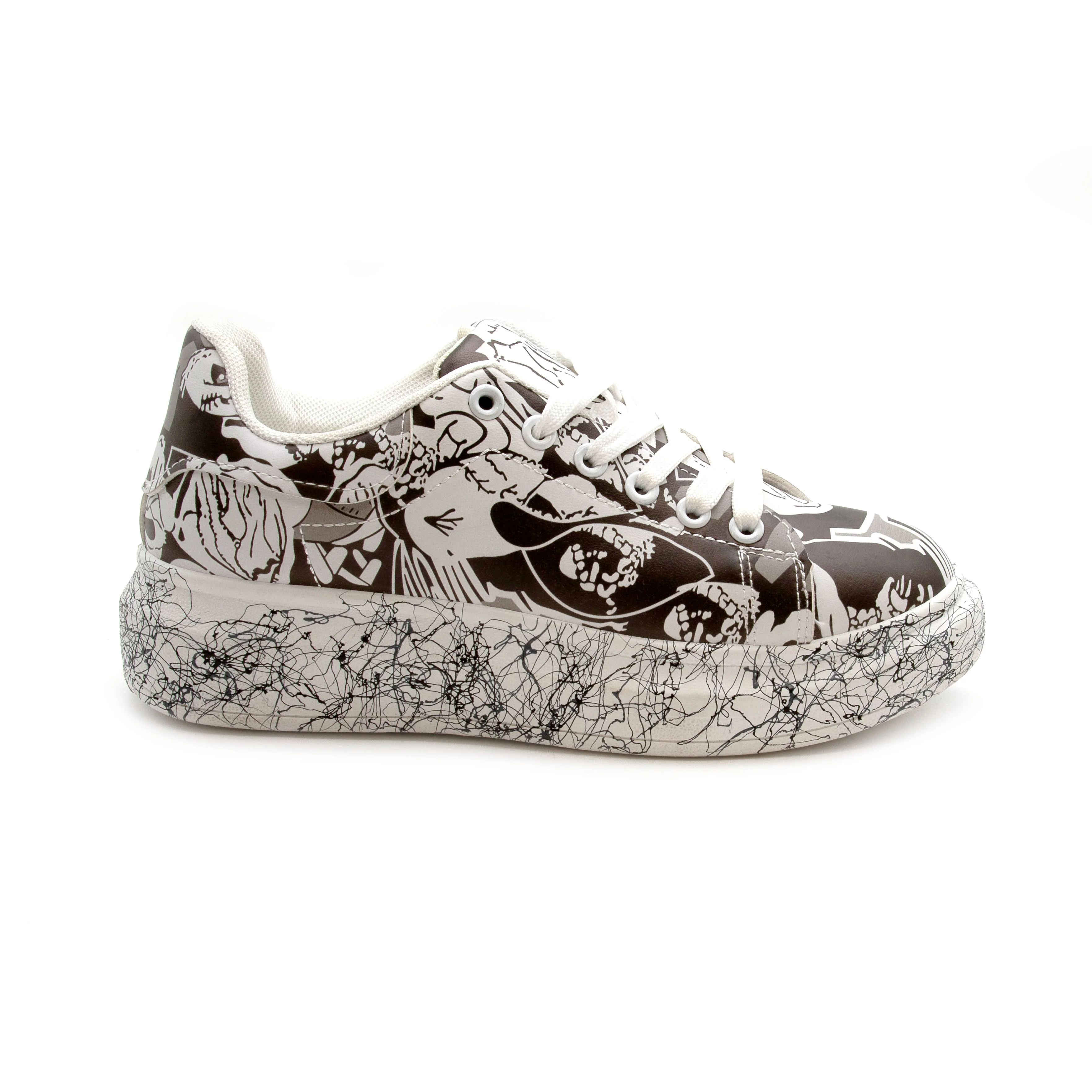 Fashion Lace Up Low Top Platform Shoes. - Image 20