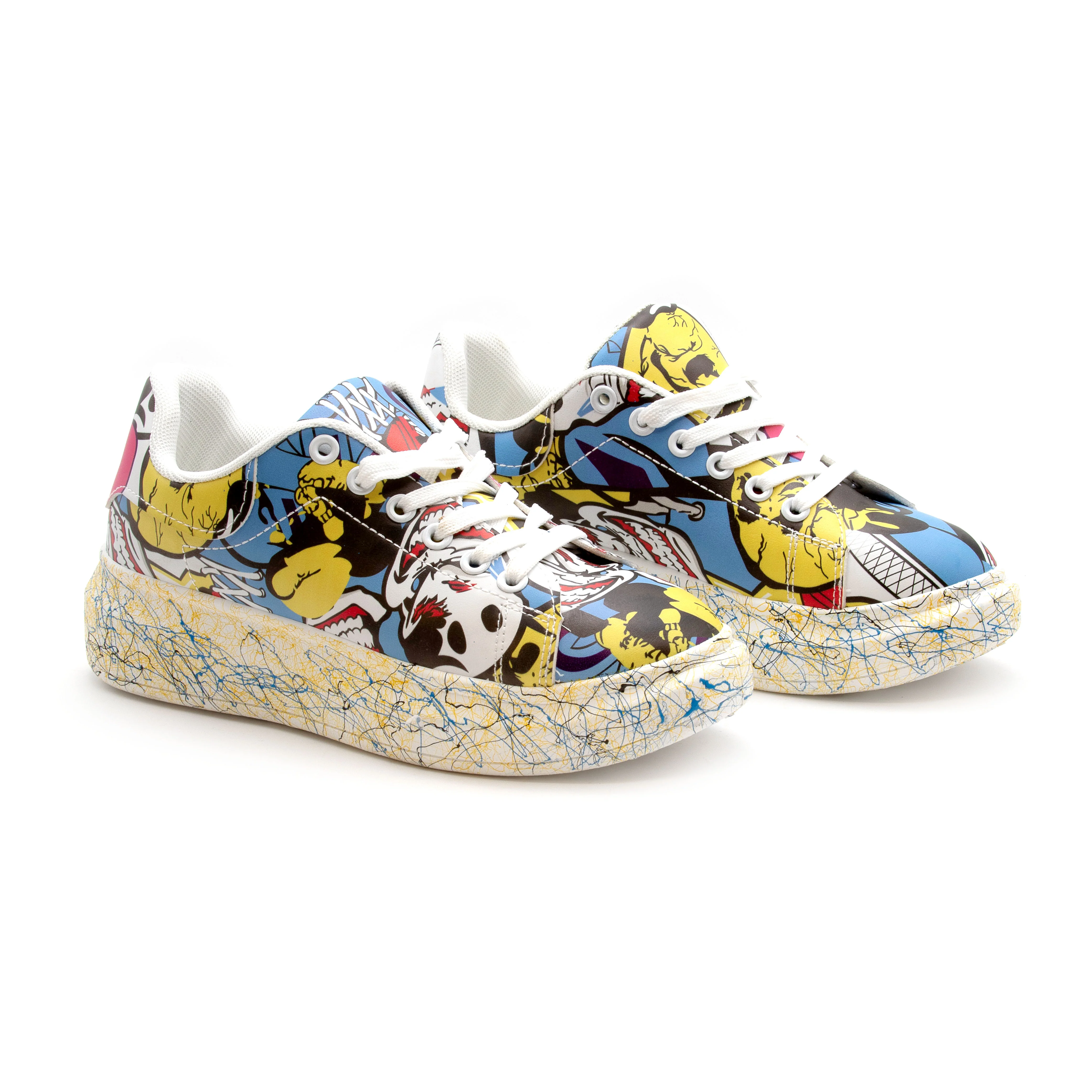 Fashion Lace Up Low Top Platform Shoes. - Image 3