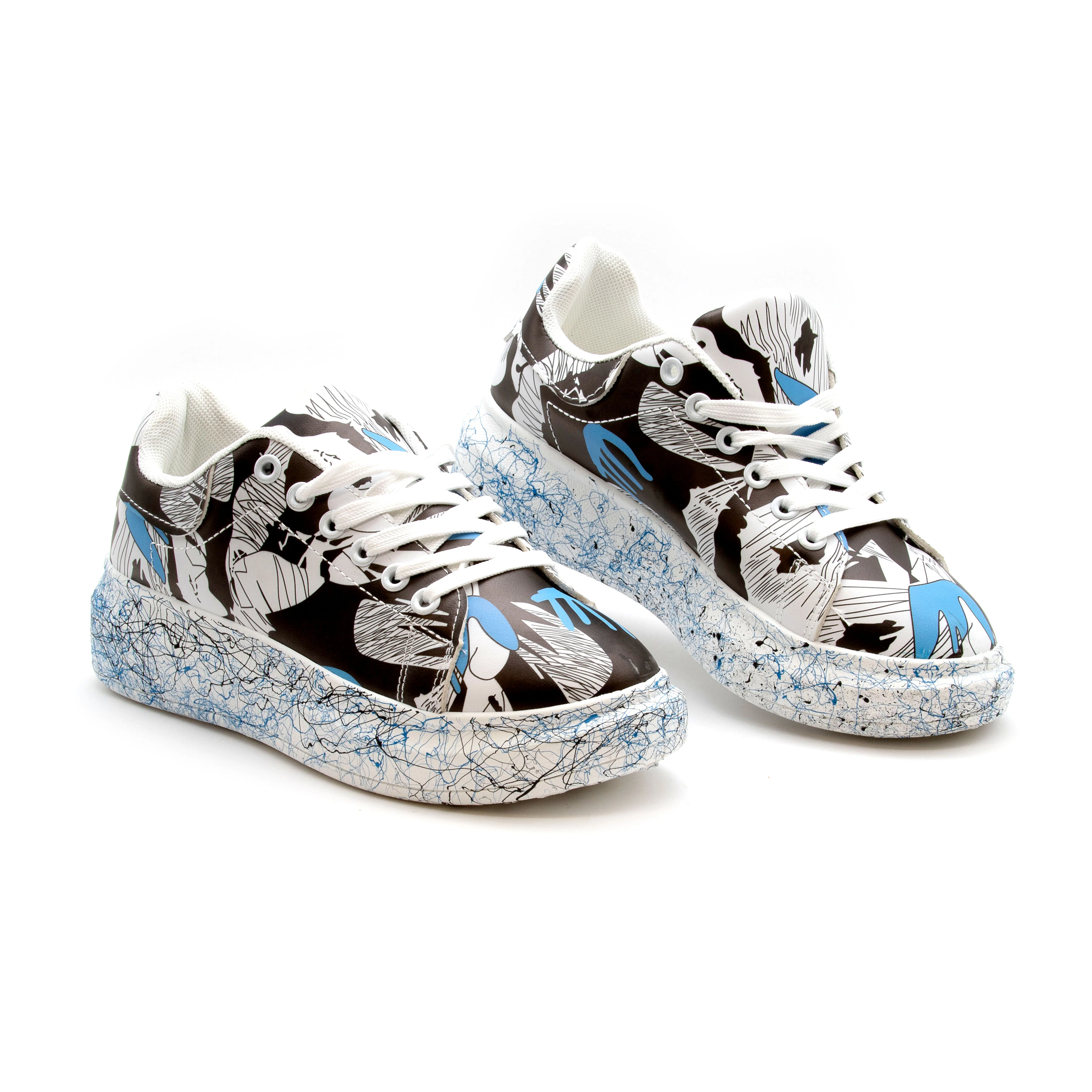 Fashion Lace Up Low Top Platform Shoes. - Image 6
