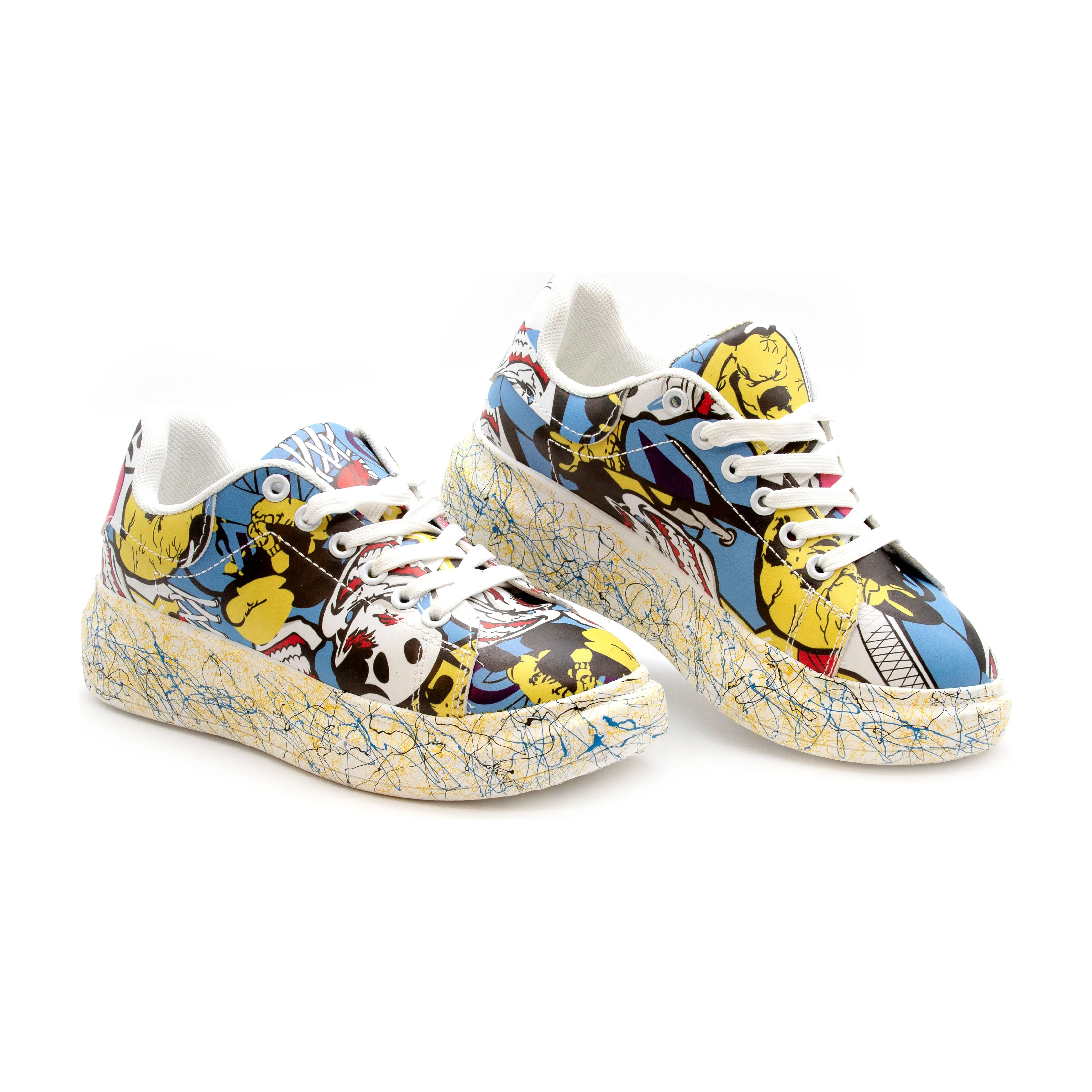 Fashion Lace Up Low Top Platform Shoes. - Image 7