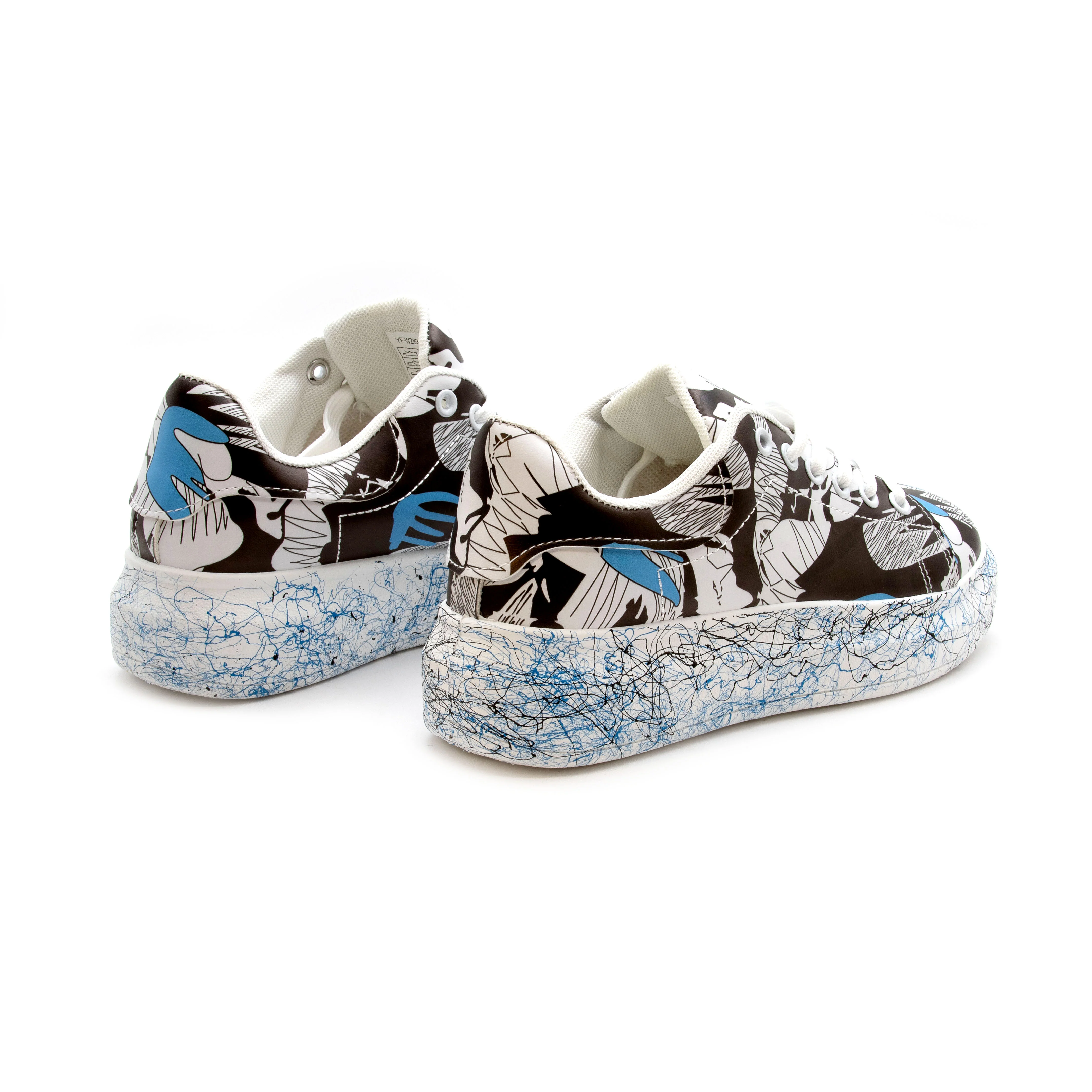 Fashion Lace Up Low Top Platform Shoes. - Image 9