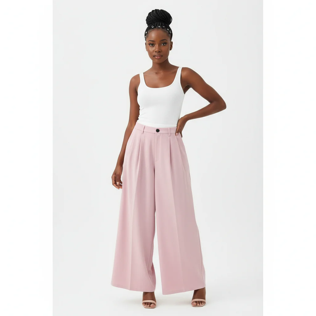 Women's High Waist Casual Formal Long Pants - Image 3