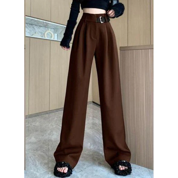 Women's High Waisted Black Suit Pants - Image 4