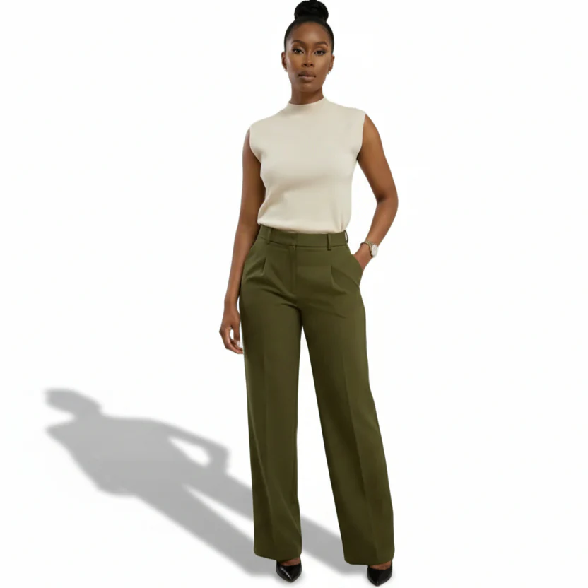 Women's Long Straight-Leg Trousers - Image 5