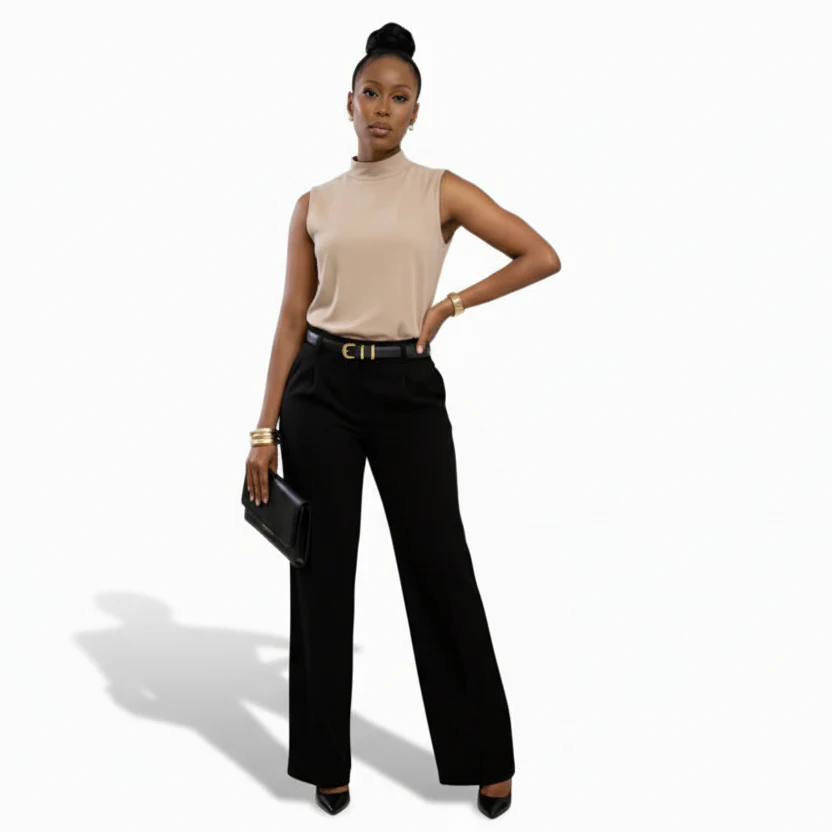 Women's Long Straight-Leg Trousers - Image 6