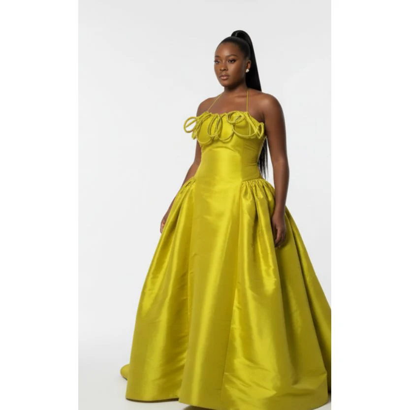 Women's Midi Puffball Dress - Image 5