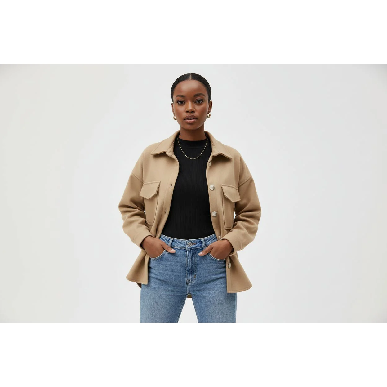 Womens Shacket Hybrid Jacket - Image 3