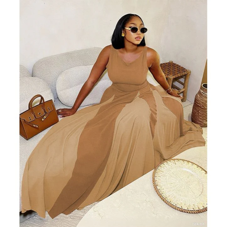 Women's Sleeveless Pleated Maxi Dress - Image 11