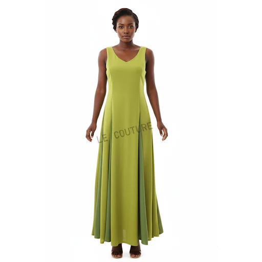 Women's Sleeveless Pleated Maxi Dress - Image 3
