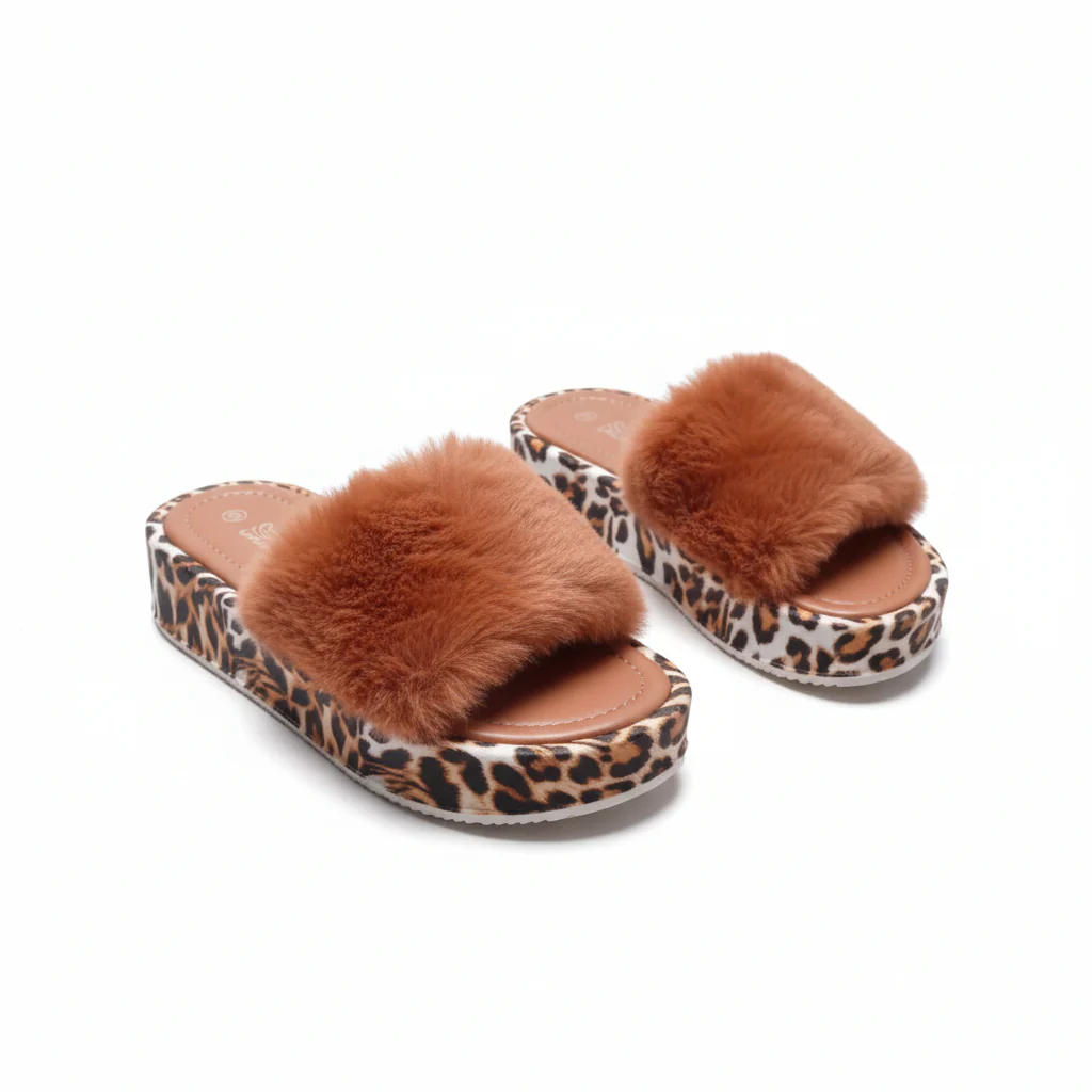 Women's Leopard Print Platform Slippers - Image 3