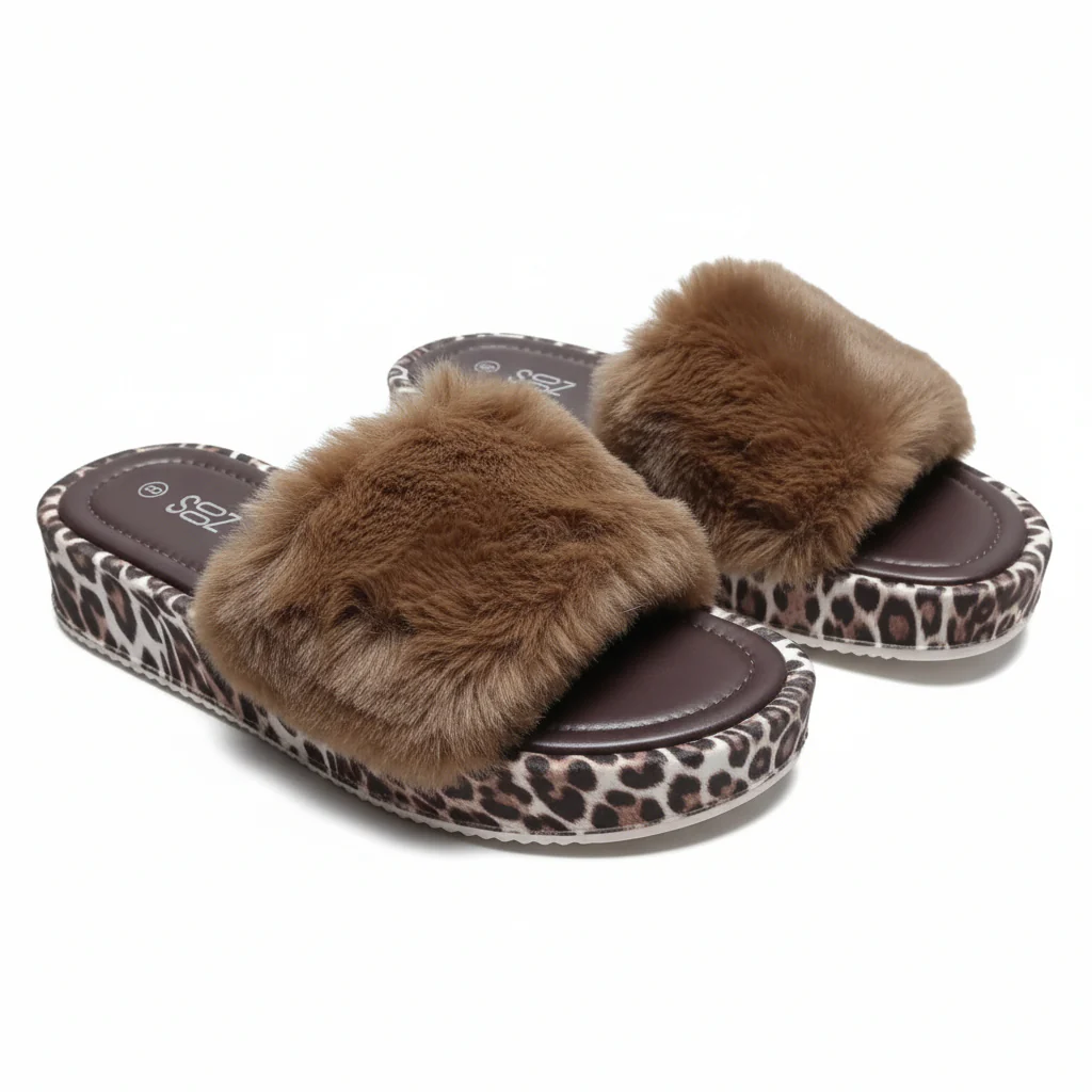 Women's Leopard Print Platform Slippers - Image 5