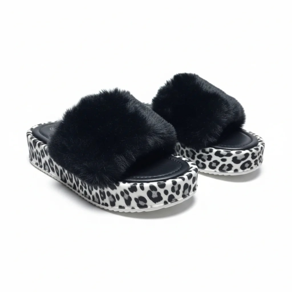 Women's Leopard Print Platform Slippers - Image 9