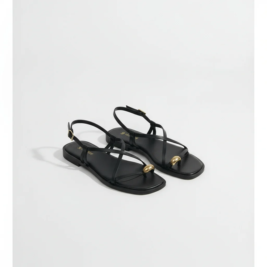 Women's Strappy Flat Slide Sandals