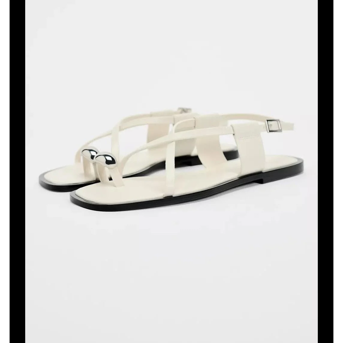 Women's Strappy Flat Slide Sandals - Image 7