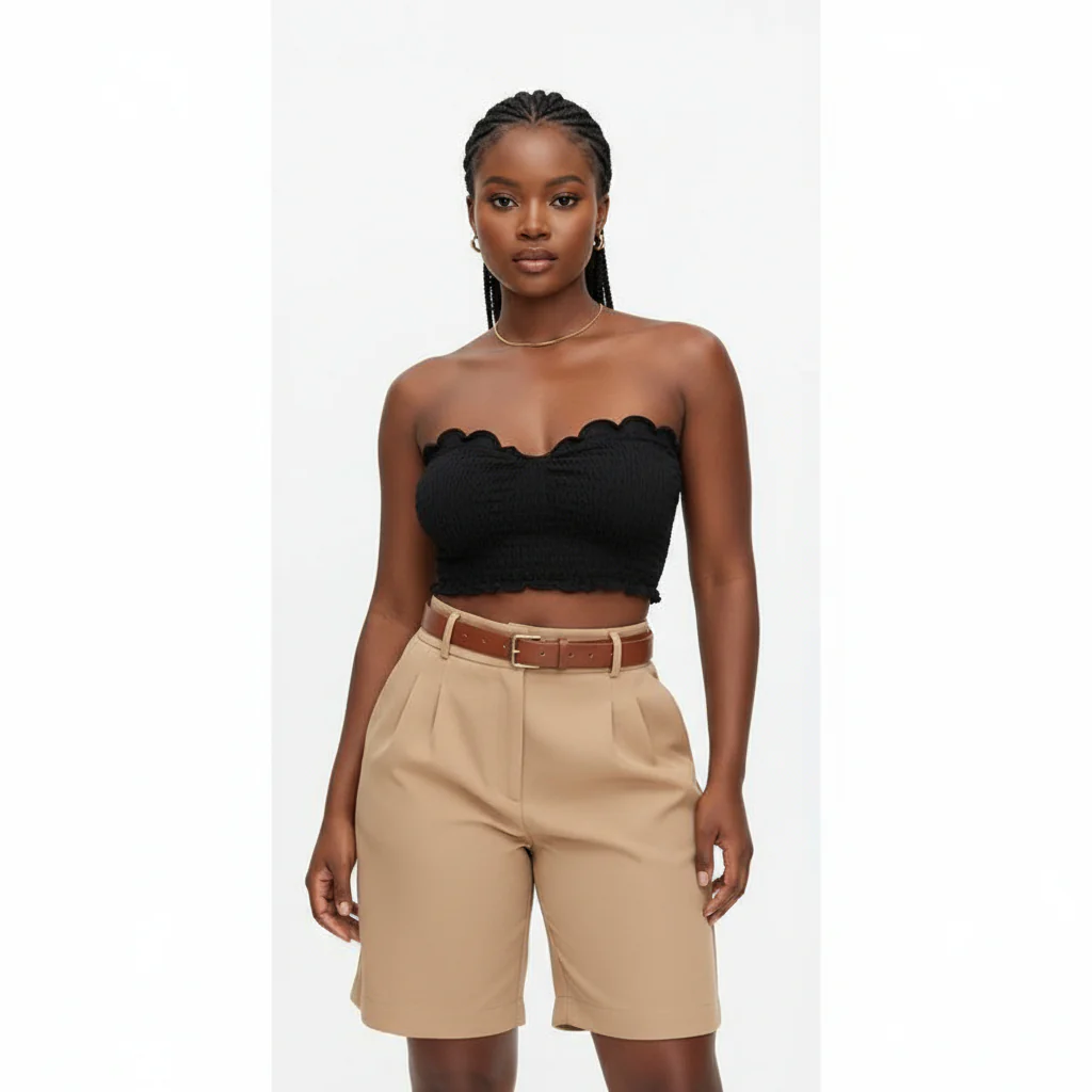 Woven Business Casual Bermuda Shorts Pants - Image 3