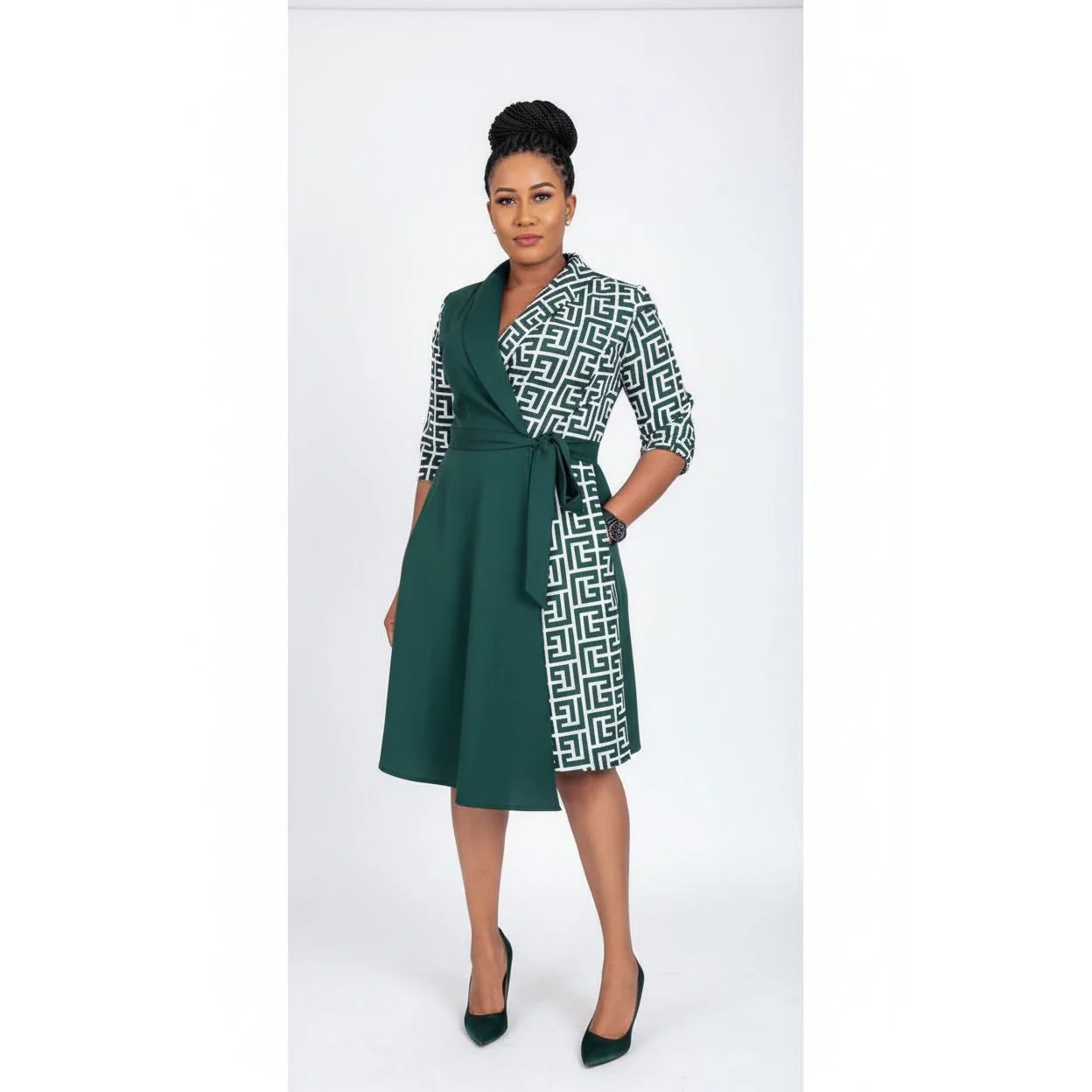 Wrap Around Pocket Dress - Image 3