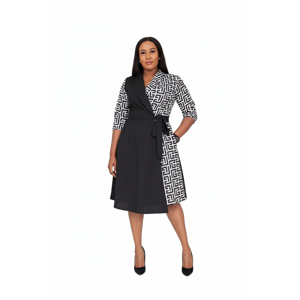 Wrap Around Pocket Dress - Image 4
